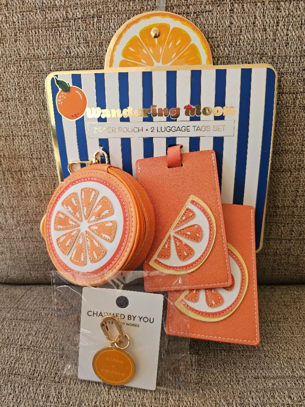 Wandering Moon Orange Travel Set + Bath & Body Works Charmed By You Charm – NWT